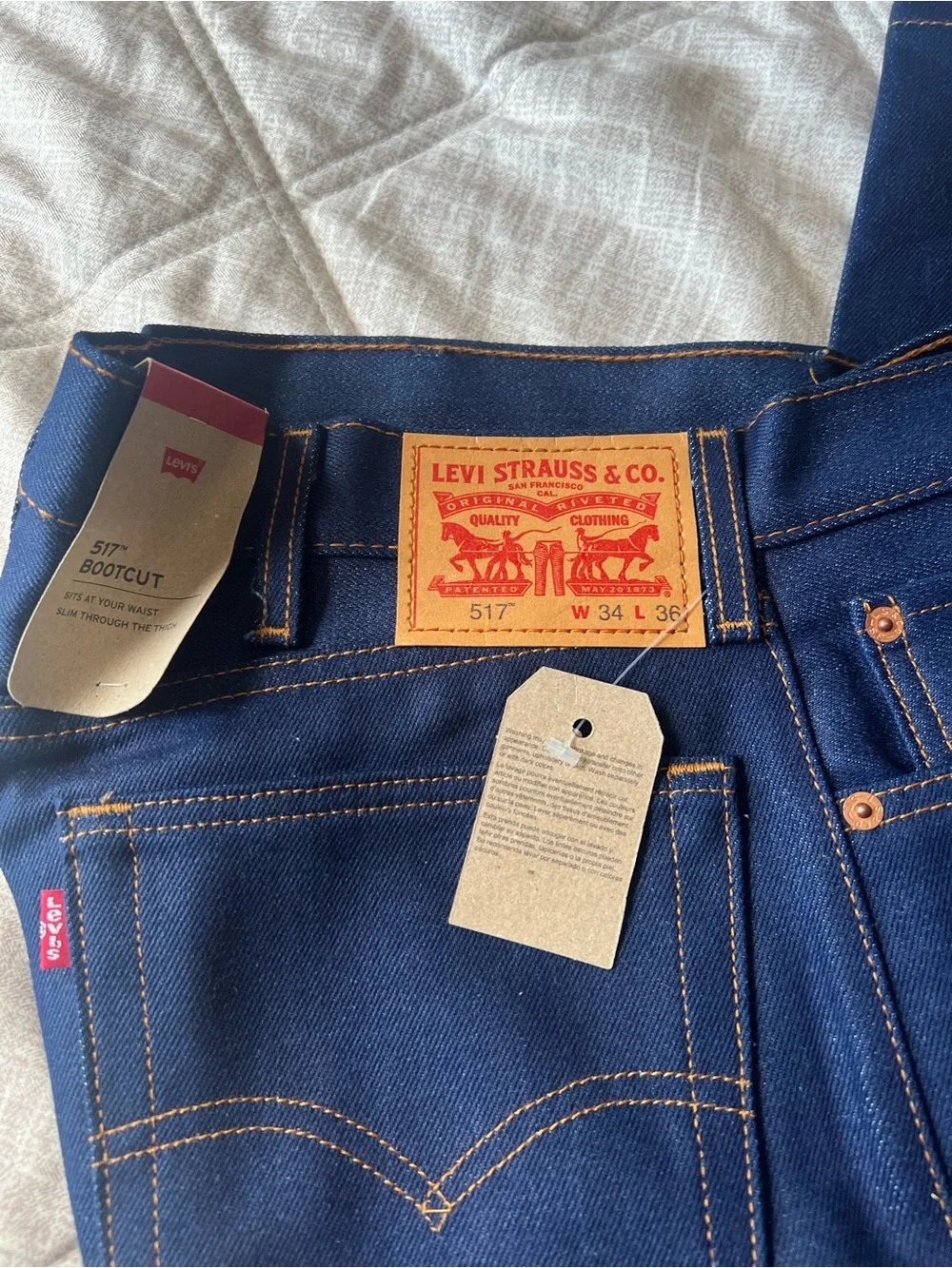 Levi's Men's Navy Bootcut Jeans